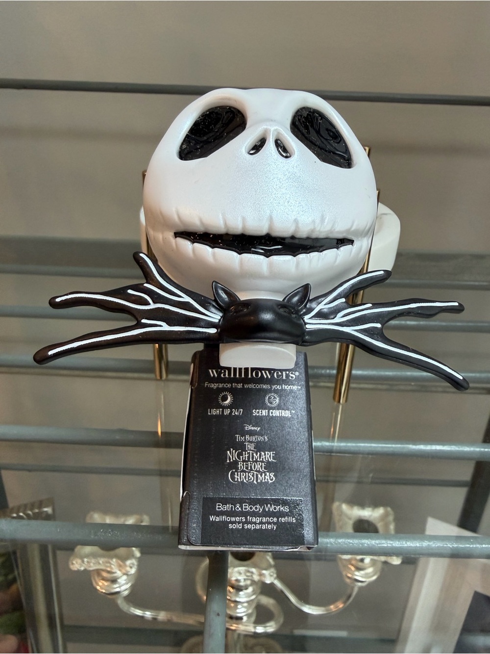 Bath & Body Works Jack Skellington Scent Control Nightlight Wallflower Plug NWT
